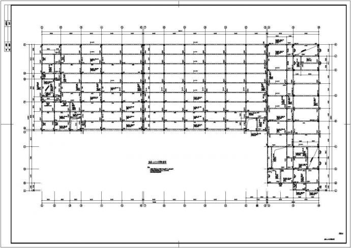 某公司五层框架厂房结构设计施工图_图1