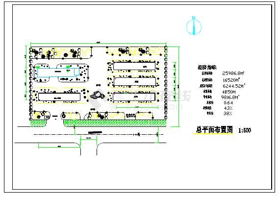 6245平米局部五层辅助教学楼毕业设计（计算书、建筑、结构图）-图二