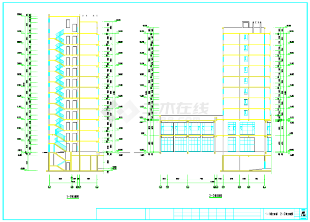 某地11层住宅整套建筑施工图-图一