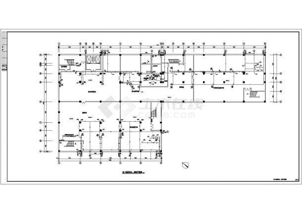 某六层多层中医院建筑给排水施工图-图一