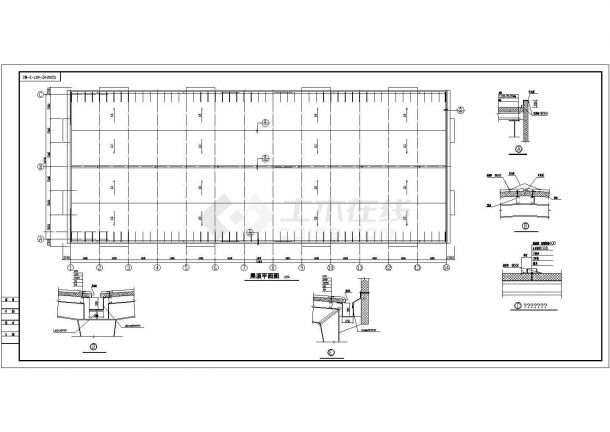 某地15M双联跨轻型门式钢架厂房方案图-图二