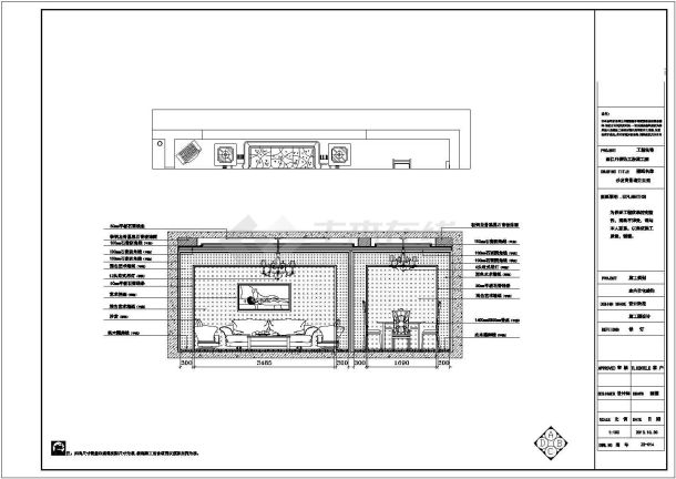  Interior decoration design and construction drawing of simple European style two rooms and one hall (including large leisure balcony) - Figure 2