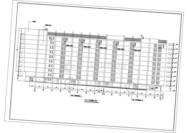 某大型繁华商场全套建筑设计CAD施工图-图一