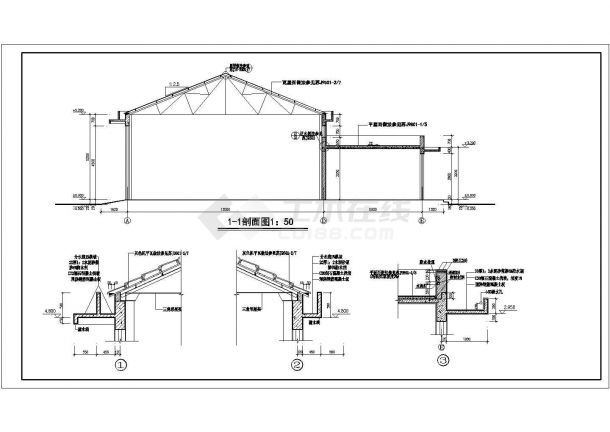 【扬州】某造纸厂房建筑设计CAD施工图-图二