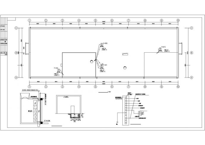 某工业厂房电气设计全套CAD施工图纸_图1