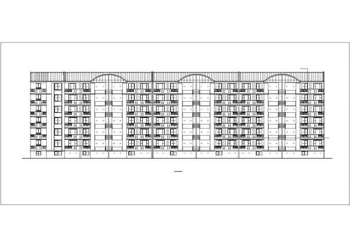 六层多单元采暖节能型住宅楼建筑设计施工cad平立剖面方案图纸_图1