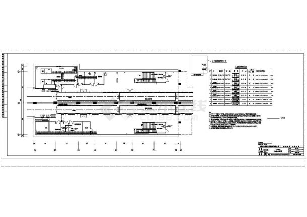 某城市地铁安托山站动力配线电气设计图-图一