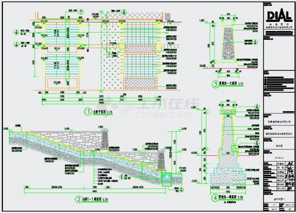 景观台阶树池施工做法CAD设计详图-图一