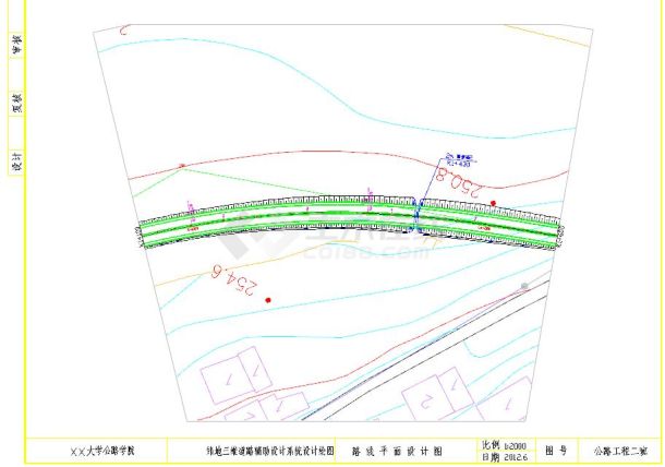 5128m双向四车道高速公路毕业设计（含计算书、CAD图）-图一