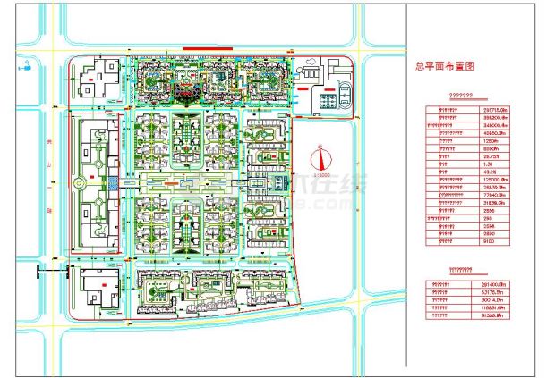 某地小型的园林景观设计cad总图（标注详细）-图一