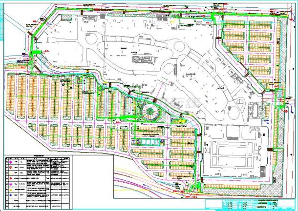 山东某商业中心景观绿化设计工程CAD施工图-图一