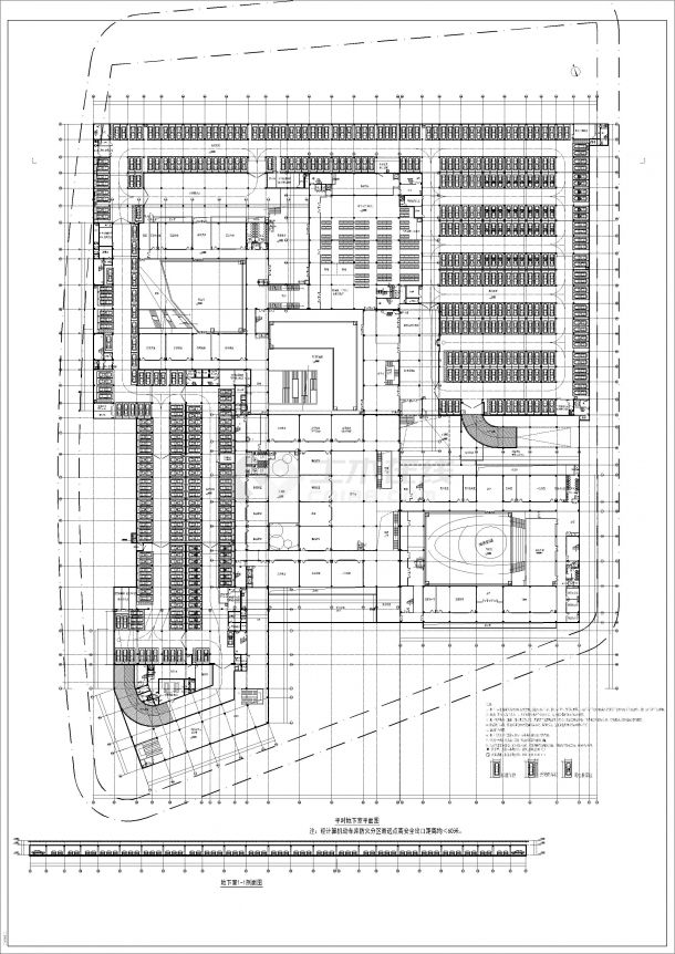 萧-杭九年一贯制中心学校（科技城地下室）--建筑-图一