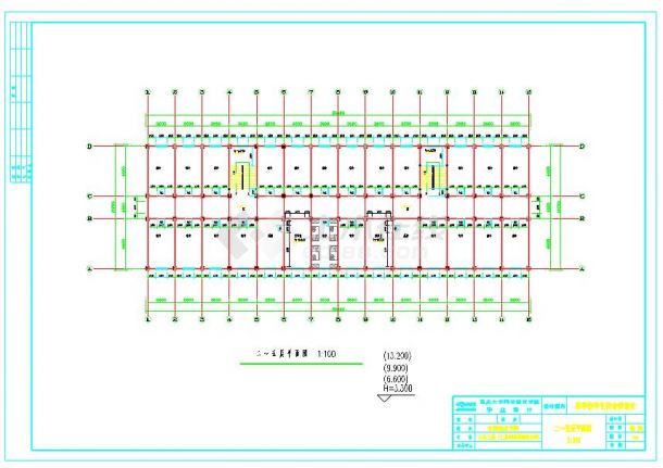4898平6层宿舍楼全套建筑结构施工图（含计算书）-图二