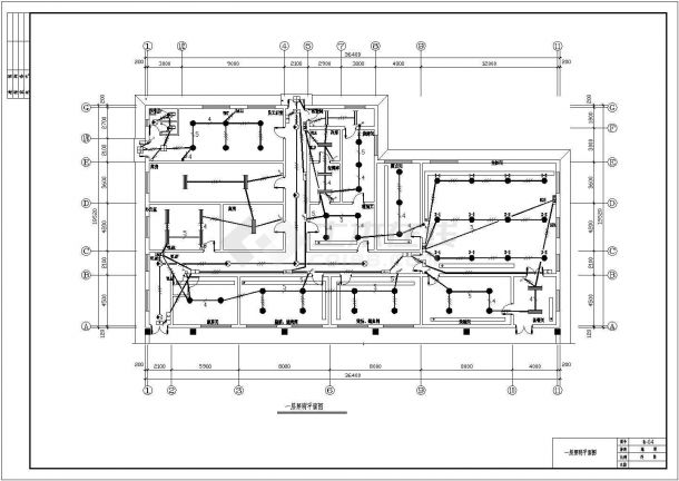 面积较小的厨房配电规划CAD参考图-图二
