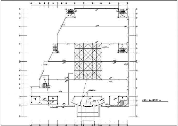 一栋主体三层的大超市电气设计施工图_图1