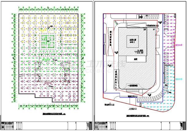 全套地源热泵打井系统机房施工CAD设计图-图二