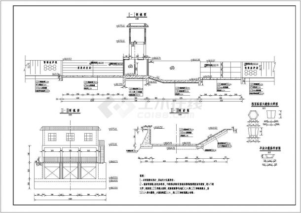 某处的灌区工程支渠节制闸施工图设计-图二