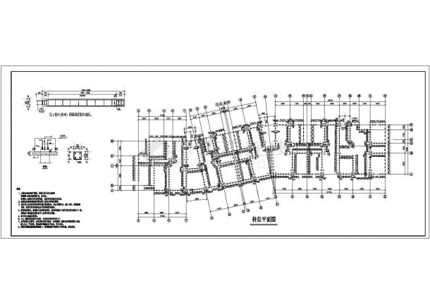 某六层砖混结构住宅楼设计施工图纸-图一