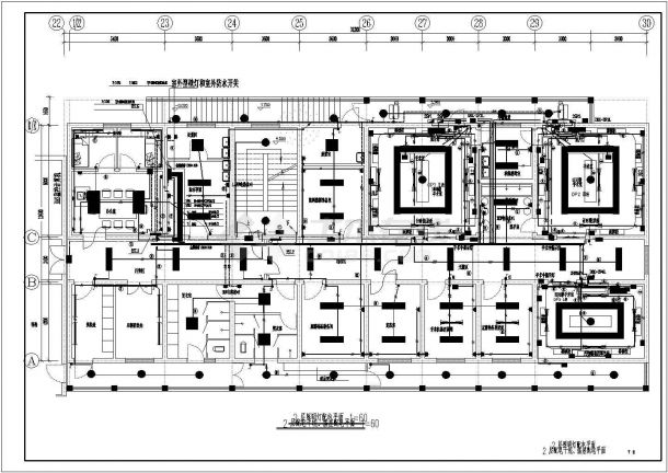某医院2层病房楼改建工程电气设计施工图-图一