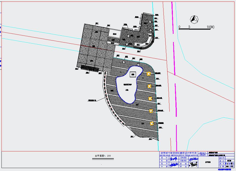 产业园入口全套景观施工设计cad布置图