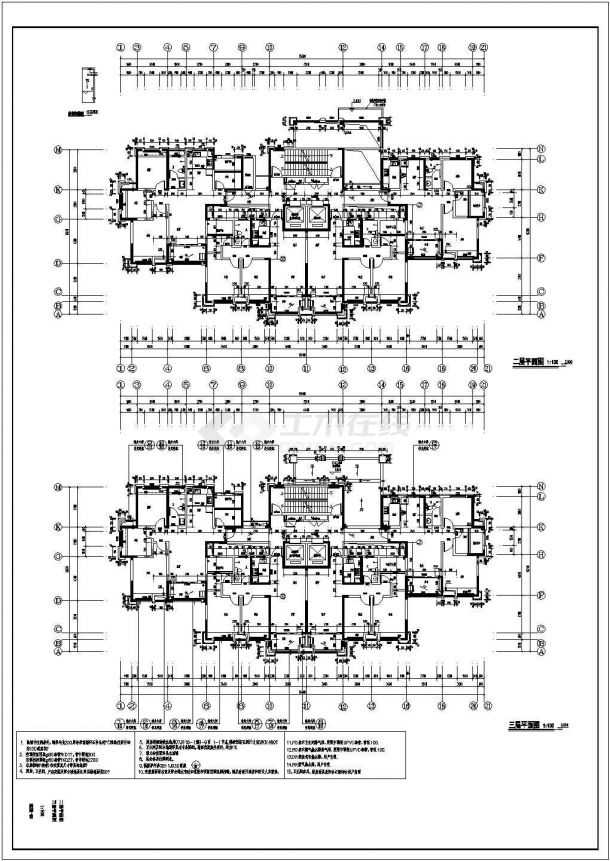 33层高层住宅楼全套建筑结构设计施工图纸-图二