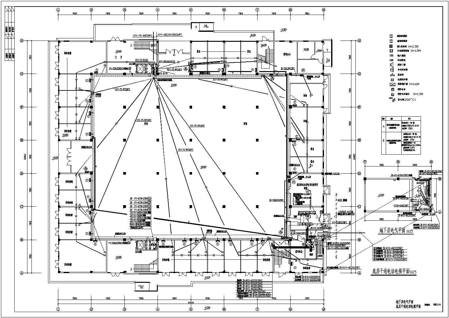 某菜市场三层综合类用房电气设计施工图