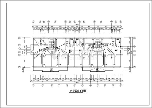 某小区6层住宅楼建筑电气设计施工图-图四