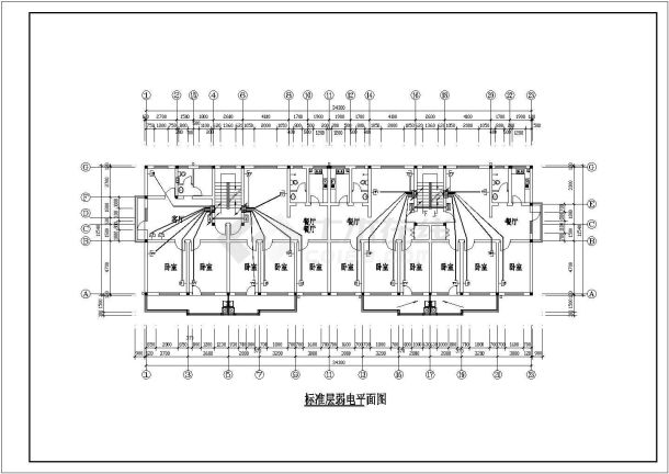某小区6层住宅楼建筑电气设计施工图-图六