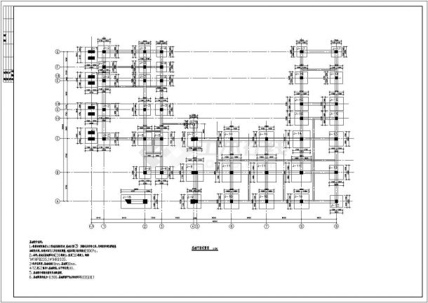 某五层框架结构办公楼设计施工图纸-图一