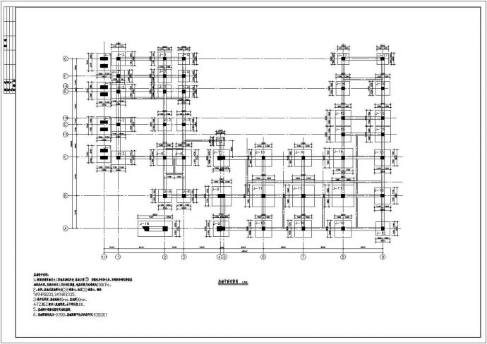 某五层框架结构办公楼设计施工图纸_图1