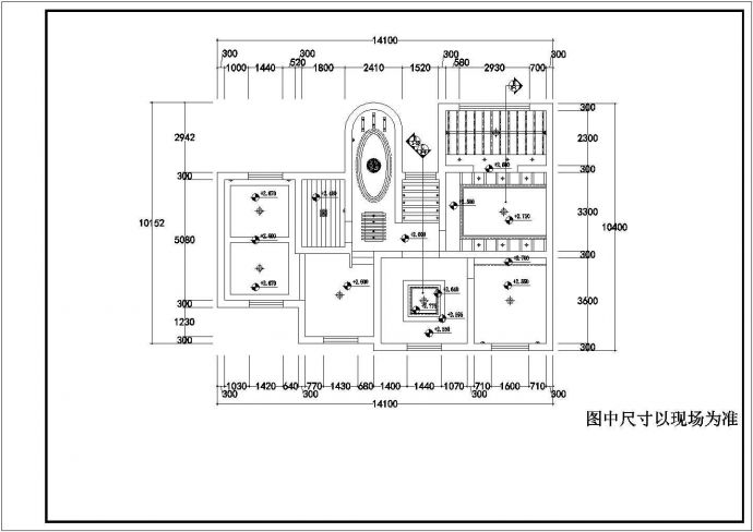 上海某地精品别墅装饰设计施工CAD图_图1