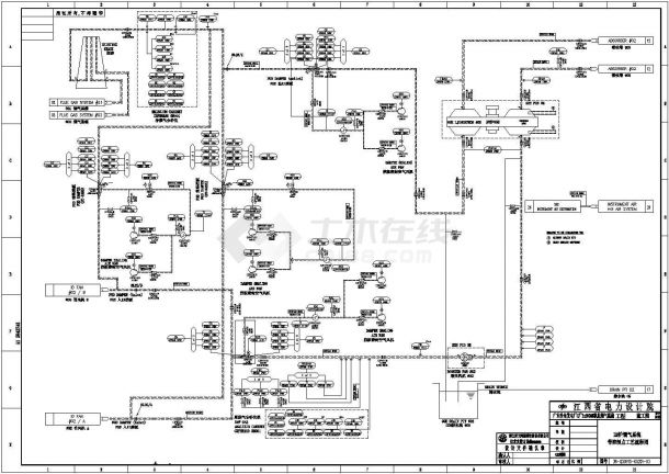 广东沙角发电C厂3x660MW机组烟气脱硫工艺流程图-图二