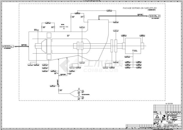 福建某公司2×600MW机组烟气脱硫装置流程图-图二
