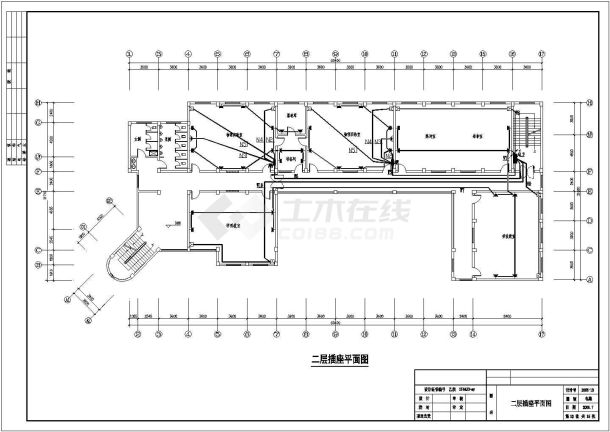 某学校6层科技楼建筑电气设计施工图-图二