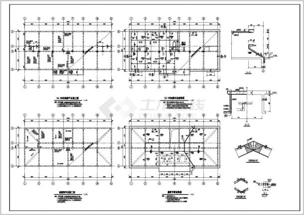 某地六层框架结构住宅楼结构设计施工图-图二