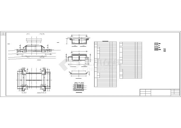 某2-6X4米钢筋框架箱涵结构施工图-图一