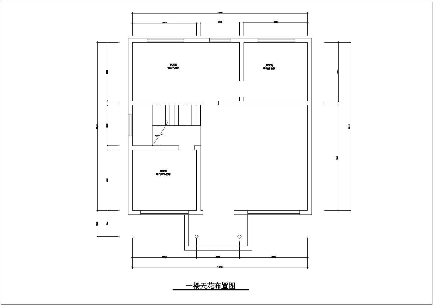 北京三层别墅现代风格室内装修施工图纸