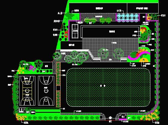 某小学环境设计总平面图