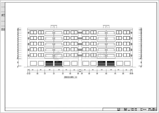 4436平米六层商住楼毕业设计（计算书、建筑图）-图一