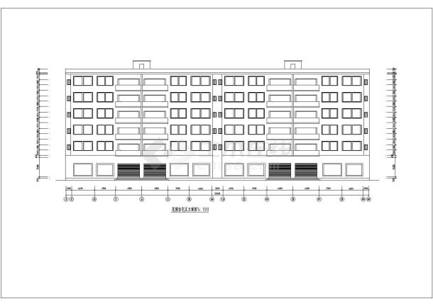 4436平米六层商住楼毕业设计（计算书、建筑图）-图二