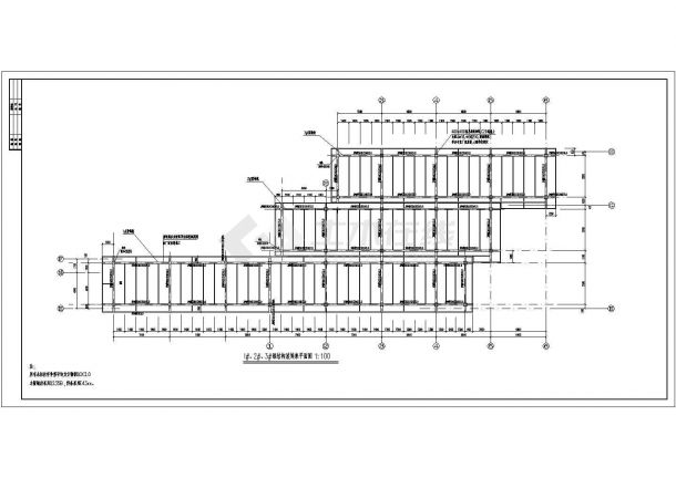 某地钢结构连廊及装饰屋面结构设计施工图-图二
