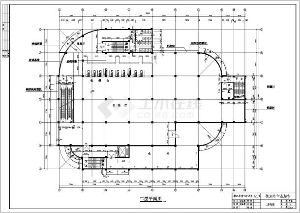 某地多层框架结构超市建筑毕业设计图-图一