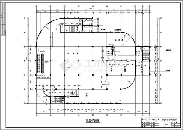 某地多层框架结构超市建筑毕业设计图-图二