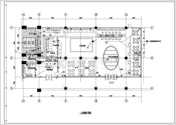 售楼处电气设计施工工程图CAD原图