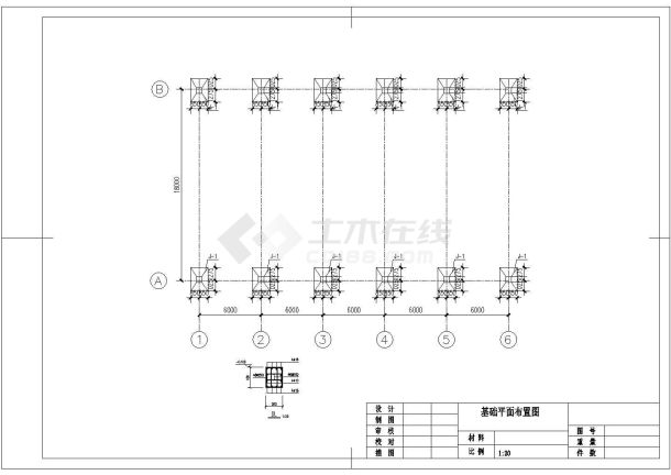 某地区轻钢厂房建筑结构CAD施工图-图二