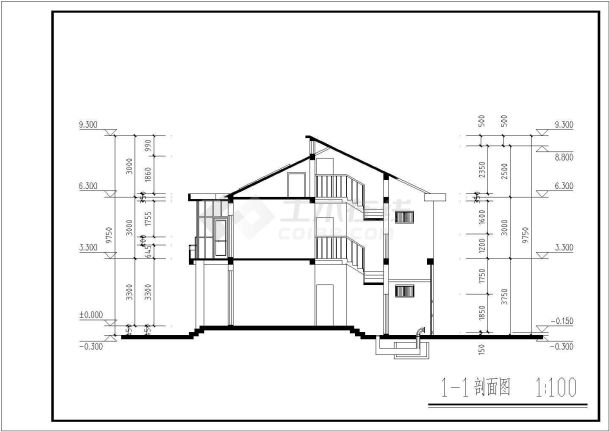 某地农村住宅节能防震设计施工图纸-图一