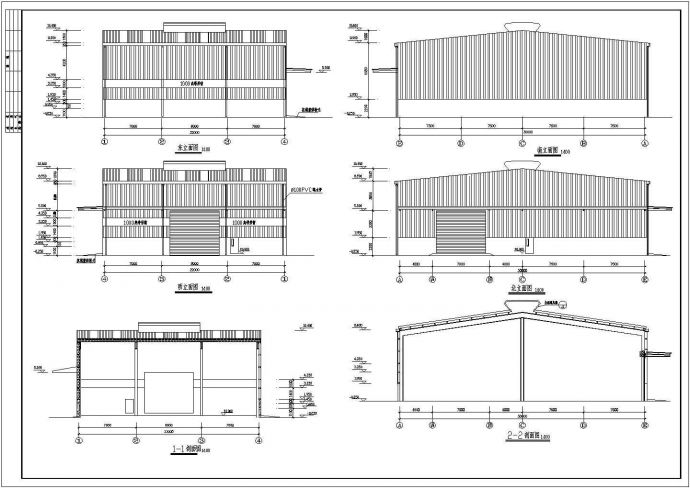 某30米跨门式刚架仓库结构设计施工图_图1