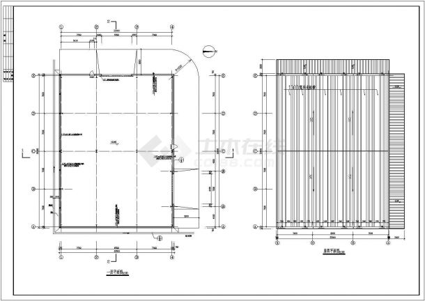 某30米跨门式刚架仓库结构设计施工图-图二