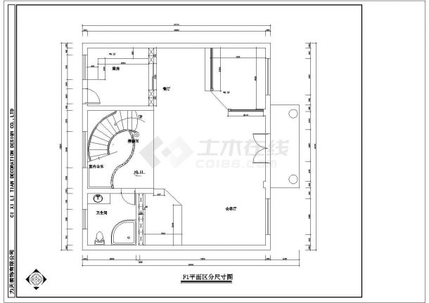 宁波某地区多层别墅装修设计cad施工图纸-图二