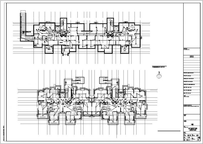 某中高层住宅楼电气设计CAD施工图_图1